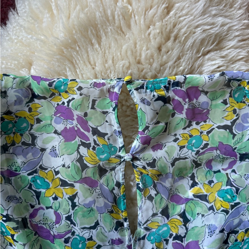 RARE American Eagle Flower Garden Dress HSM3 - Picture 9 of 14